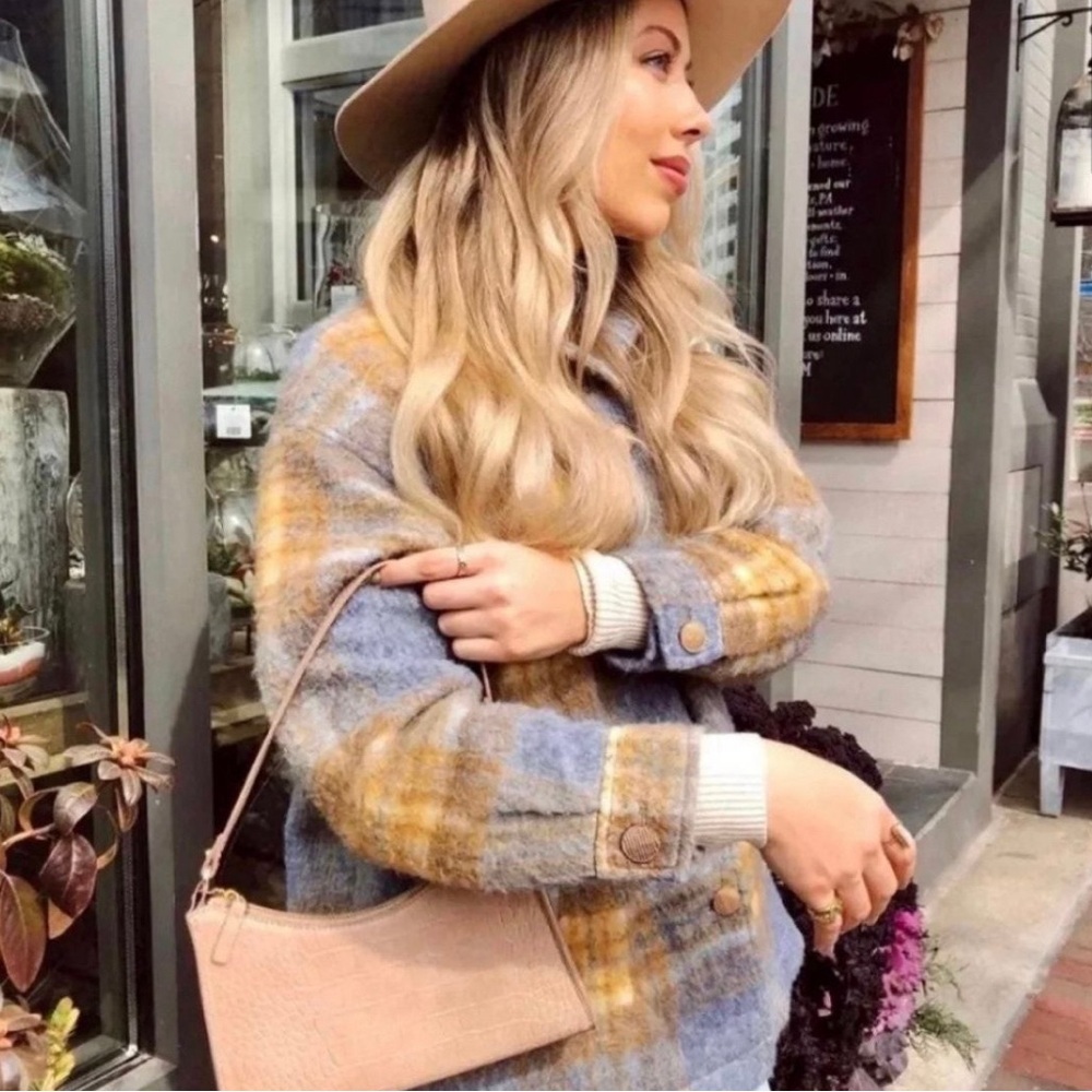 NWT ZARA Blogger Fav. Plaid Overshirt